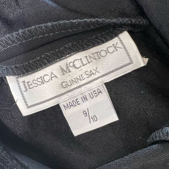 Vintage Gunne Sax 90s Y2K Velvet Panel Slip Maxi Dress - Picture 5 of 12